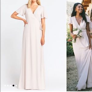 Show Me Your Mumu Noelle Flutter Sleeve Wrap Dress ~ Show Me the Ring Crisp